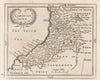 Antique county map of Cardiganshire by John Seller / Francis Grose c1780