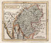 Antique county map of Westmorland by John Seller / Francis Grose. Coloured c1780