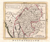 Antique county map of Westmorland. Seller/Grose. Outline colour c1780 old