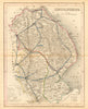 LINCOLNSHIRE map by ARCHER & DUGDALE. Seats canals polling places 1845 old