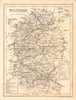 WILTSHIRE county map by ARCHER & DUGDALE. Canals polling places exclaves 1845