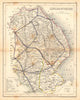 LINCOLNSHIRE map by ARCHER & DUGDALE. Seats polling places canals c1845
