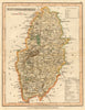 NOTTINGHAMSHIRE map by ARCHER & DUGDALE. Seats canals polling places c1845