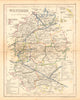 WILTSHIRE county map by ARCHER & DUGDALE. Canals polling places exclaves c1845