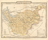Antique county map of CHESHIRE by George COLE & John ROPER c1835 old