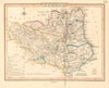 Antique map of COUNTY DURHAM by George COLE & John ROPER c1835 old