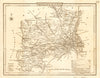 Antique county map of MIDDLESEX by George COLE & John ROPER c1835 old