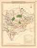 Antique county map of RUTLANDSHIRE by George COLE & John ROPER c1835 old