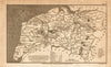 Antique county map of CUMBERLAND by Henry Cooper for Benjamin Pitts Capper 1808