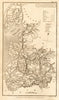 Antique county map of LANCASHIRE by Henry Cooper for Benjamin Pitts Capper 1808