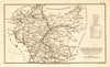 Antique county map of LEICESTERSHIRE by Henry Cooper for Benjamin Capper 1808