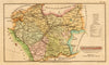 Antique county map of LEICESTERSHIRE by Henry Cooper for Capper. Coloured 1808
