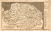 Antique county map of NORFOLK by Henry Cooper for Benjamin Pitts Capper 1808