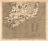 Antique county map of southern IRELAND by Henry Cooper for Benjamin Capper 1808