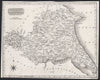 East Riding of Yorkshire and Liberty of Ainsty. Trimmed. NEELE c1818 old map