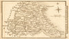 Yorkshire East Riding. Small antique map by LEIGH c1815 old chart