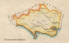 Antique county map of Dorsetshire by John Aiken. Hand coloured c1790 old