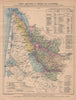 Carte Routière et Vinicole de la Gironde. Bordeaux wine. COCKS & FERET 1898 map