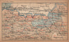 BORDEAUX WINE MAP Entre-deux-mers. Castillon Pujols chateaux. COCKS & FERET 1898