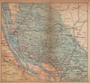 BORDEAUX WINE MAP Carte vinicole. Margaux Bourg Blaye chateaux. COCKS/FERET 1898