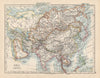 ASIA POLITICAL. Persia Siam Hejaz China Japan Korea Turkestan Annam 1901 map