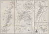 WINE DISTRICTS OF GERMANY Mosel Pfalz Franken Nahe Rheingau Rheinhessen 1951 map