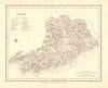 COUNTY CORK antique map for LEWIS by CREIGHTON & DOWER - Ireland 1846 old