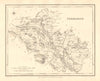 COUNTY FERMANAGH antique map for LEWIS by CREIGHTON & DOWER - Ulster 1846