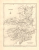 COUNTY KERRY antique map for LEWIS by CREIGHTON & DOWER - Ireland 1846 old