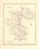 COUNTY LOUTH antique map for LEWIS by CREIGHTON & DOWER - Ireland 1846 old