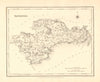 COUNTY WATERFORD antique map for LEWIS by CREIGHTON & DOWER - Ireland 1846