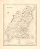 COUNTY WEXFORD antique map for LEWIS by CREIGHTON & DOWER - Ireland 1846