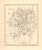 COUNTY WICKLOW antique map for LEWIS by DOWER - Ireland 1846 old