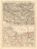 SCOTTISH & IRISH CITIES Edinburgh Glasgow Dublin Belfast environs 1892 old map