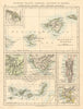 IBERIA Balearics Canaries Gibraltar Andorra Madrid Lisbon JOHNSTON 1892 map