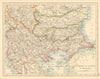 TURKEY IN EUROPE & BULGARIA Rumili East Rumelia Balkans JOHNSTON 1892 old map