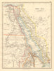 RED SEA Egypt Eritrea Hedjaz Asir Yemen Nile valley Sinai JOHNSTON 1892 map