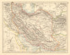 PERSIA Showing provinces Iran Persian Gulf Bushire JOHNSTON 1892 old map