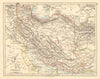 PERSIA Showing provinces Iran Persian Gulf Bushire JOHNSTON 1892 old map