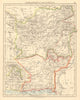 AFGHANISTAN & BALUCHISTAN Kabul British Baluchistan (pink) Pakistan  1892 map