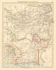 AFGHANISTAN & BALUCHISTAN Kabul British Baluchistan (pink) Pakistan  1892 map
