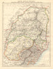 COLONIAL South African Republic Orange Free State Natal Basutoland 1892 map