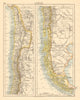CHILE showing Puna de Atacama as Chilean. Patagonia JOHNSTON 1892 old map