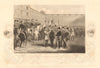 Duke of Cambridge awarding medals Place de Carrousel, Paris 1860 old print
