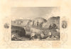 CRIMEAN WAR. The Guards digging trenches at Sevastopol 1860 old antique print