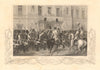 CRIMEAN WAR. Queen Victoria reviewing the Guards at Buckingham Palace 1860