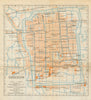 'Soochow'. Suzhou antique town city plan. China 1924 old map chart