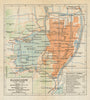 'Hangchow'. Hangzhou antique town city plan. China 1924 old map chart