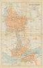 'Foochow'. Fuzhou antique town city plan. China 1924 old map chart