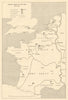 German Armies in the West, June 1944. Operation Overlord/Neptune. D-Day 1962 map